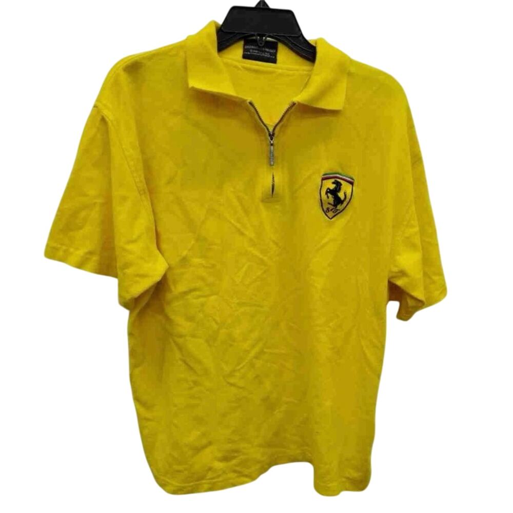Ferrari Men's XXL Polo Shirt in Bright Yellow